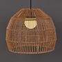 SOLANA Solar Pendant Light Polyethylene Steel Beige 32x32cm 0