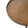 Pali Round Side Table Large Aluminum Brass 2