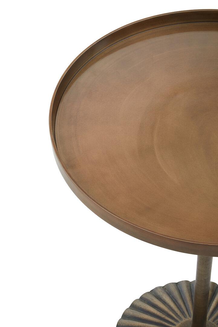 Pali Tavolino Rotondo Grande Alluminio Ottone 2