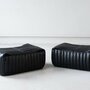 Vintage Annie Hiéronimus Sandra Sofa-Set Leder Schwarz 6-tlg 3