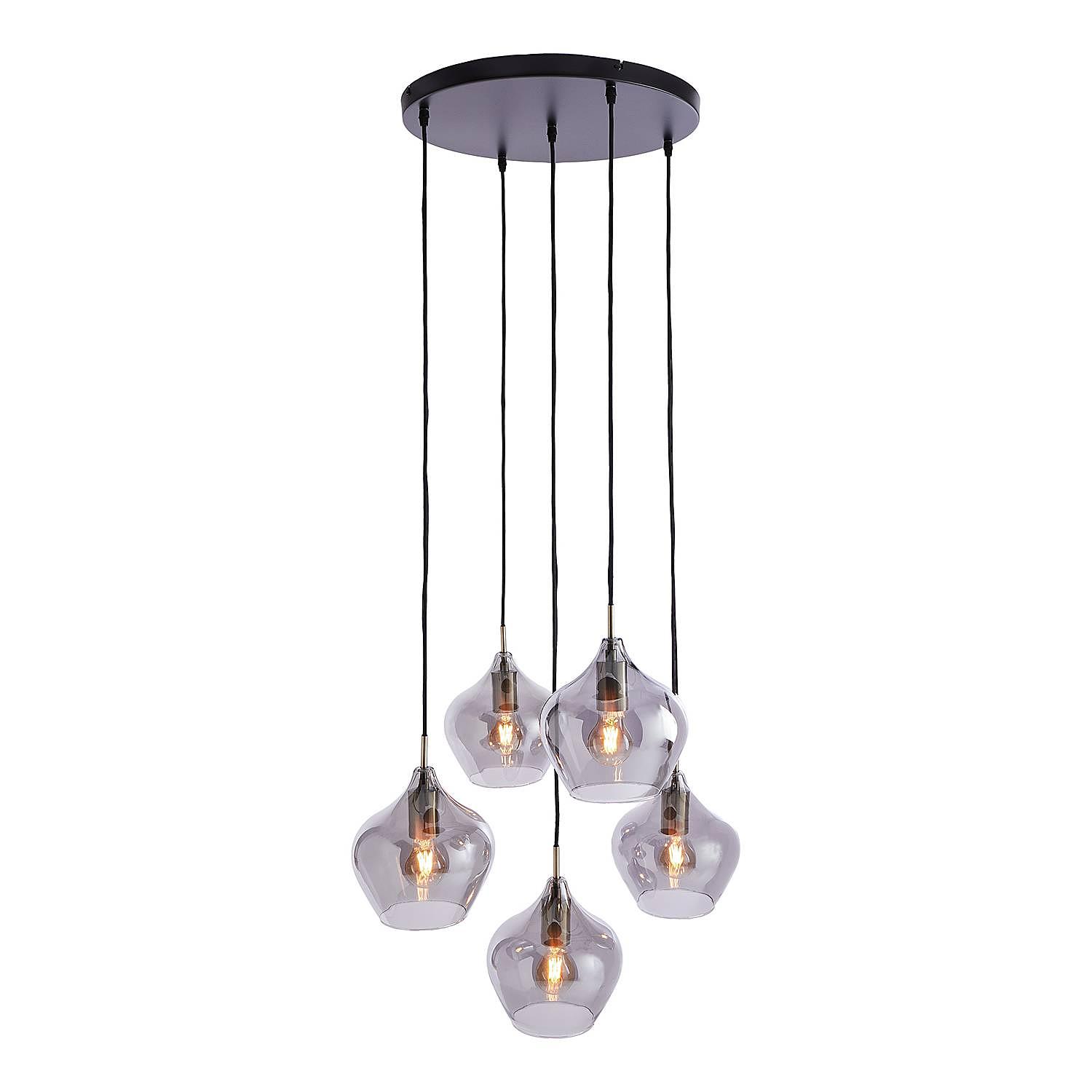 Hängeleuchte SOFIE Eisen Glas Bronze 2