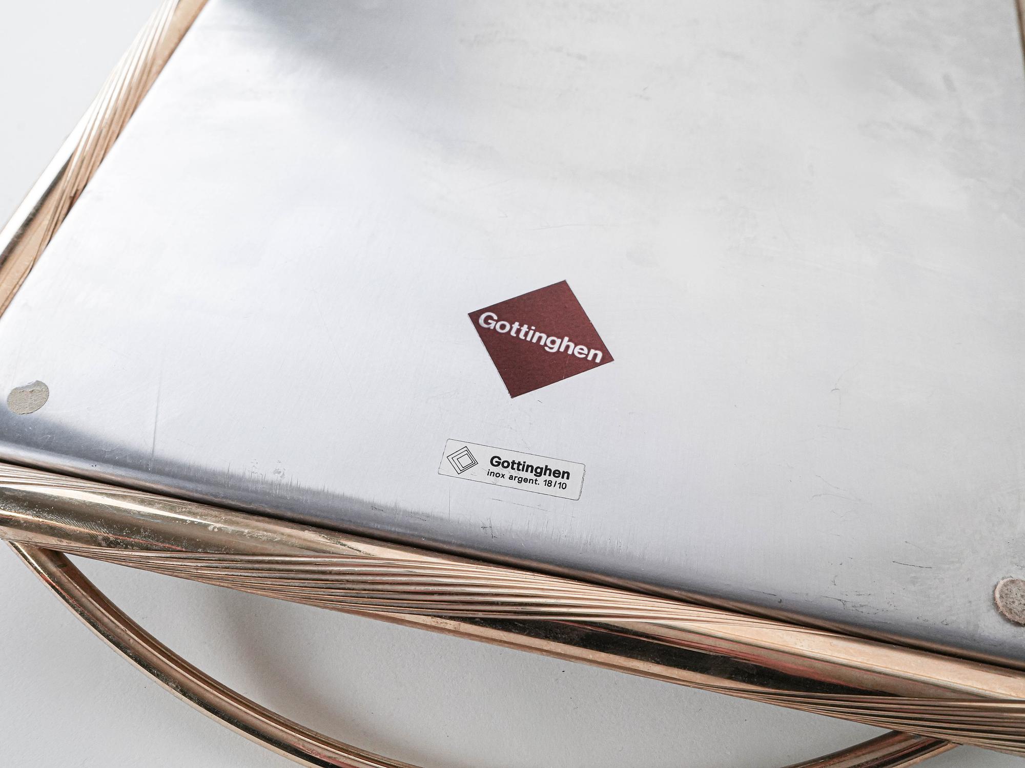 Stainless steel tray silver 6