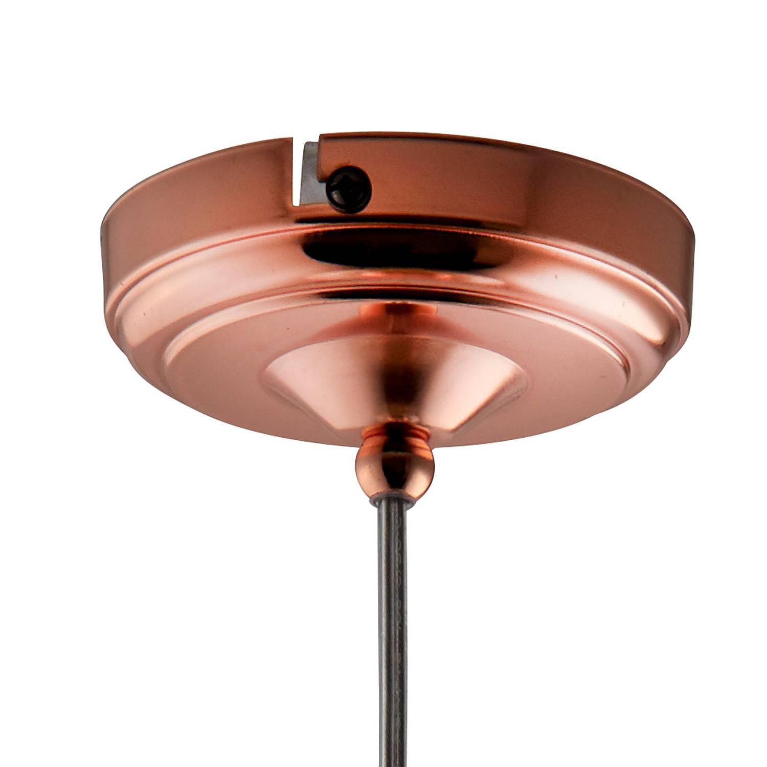 Pendant lamp Balls 1-light Steel Colored glass Amber 3