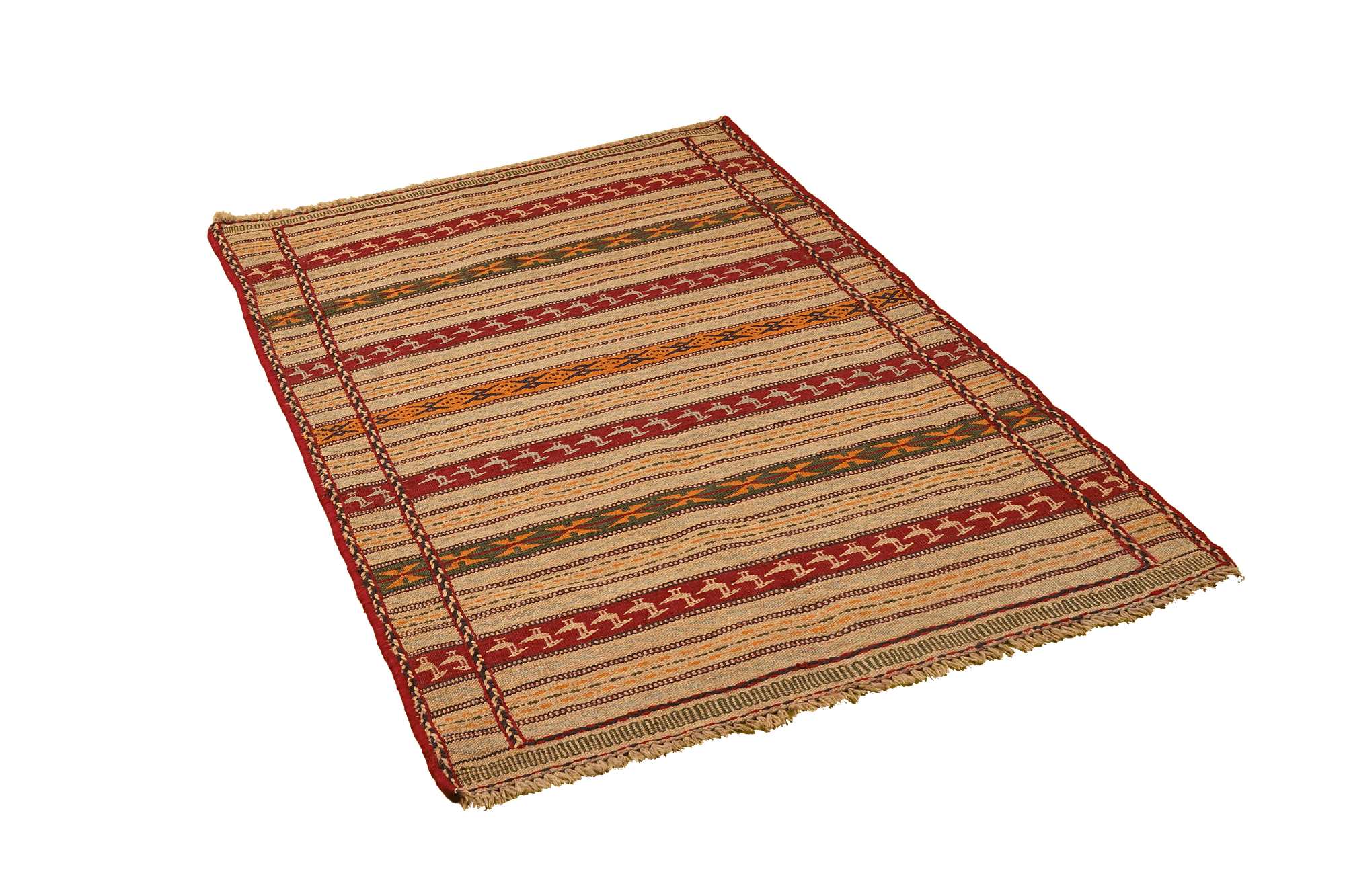 Tappeto Kilim Kordi Lana Multicolore 2
