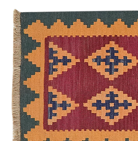 Kelim Gashgai Teppich Wolle Mehrfarbig 1