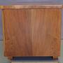 Vintage Schreibtisch Nussbaumholzfurnier Braun 1960er Jahre 2