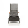 CLICK Sunlounger Liegestuhl Bambusarmlehnen Pflaume 10810 5