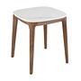 Side table marble walnut veneer 0