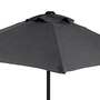 Sonnenschirm Kunstfaser Aluminium Grau 5