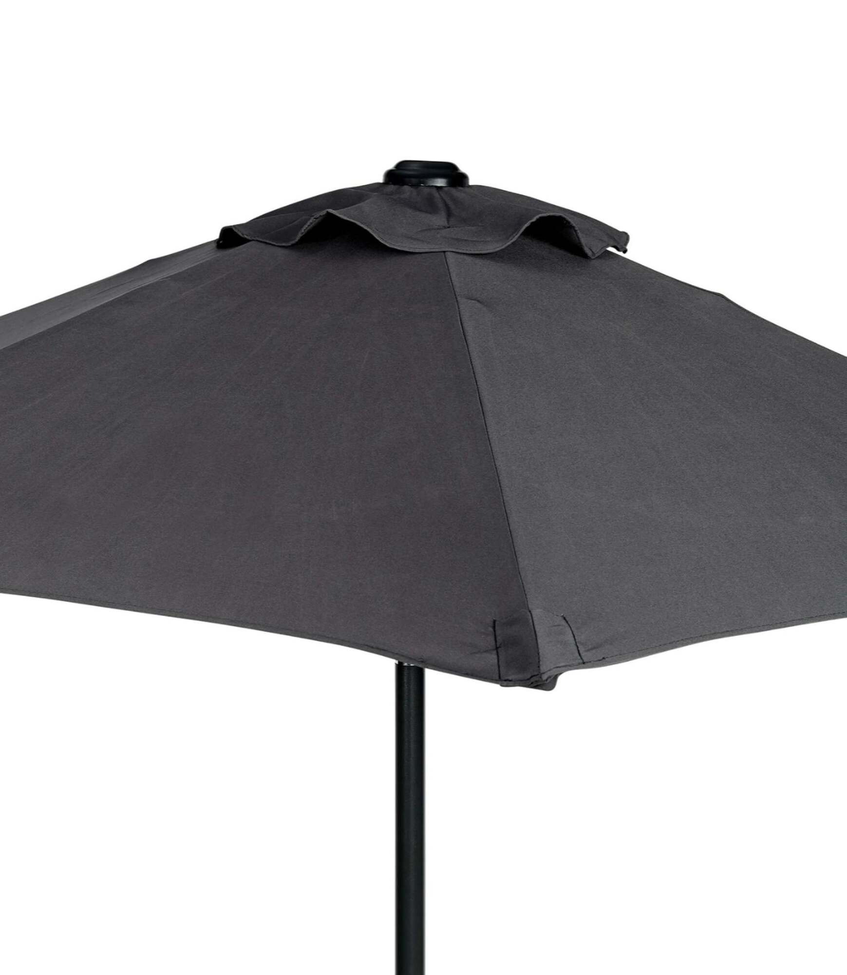 Sonnenschirm Kunstfaser Aluminium Grau 5