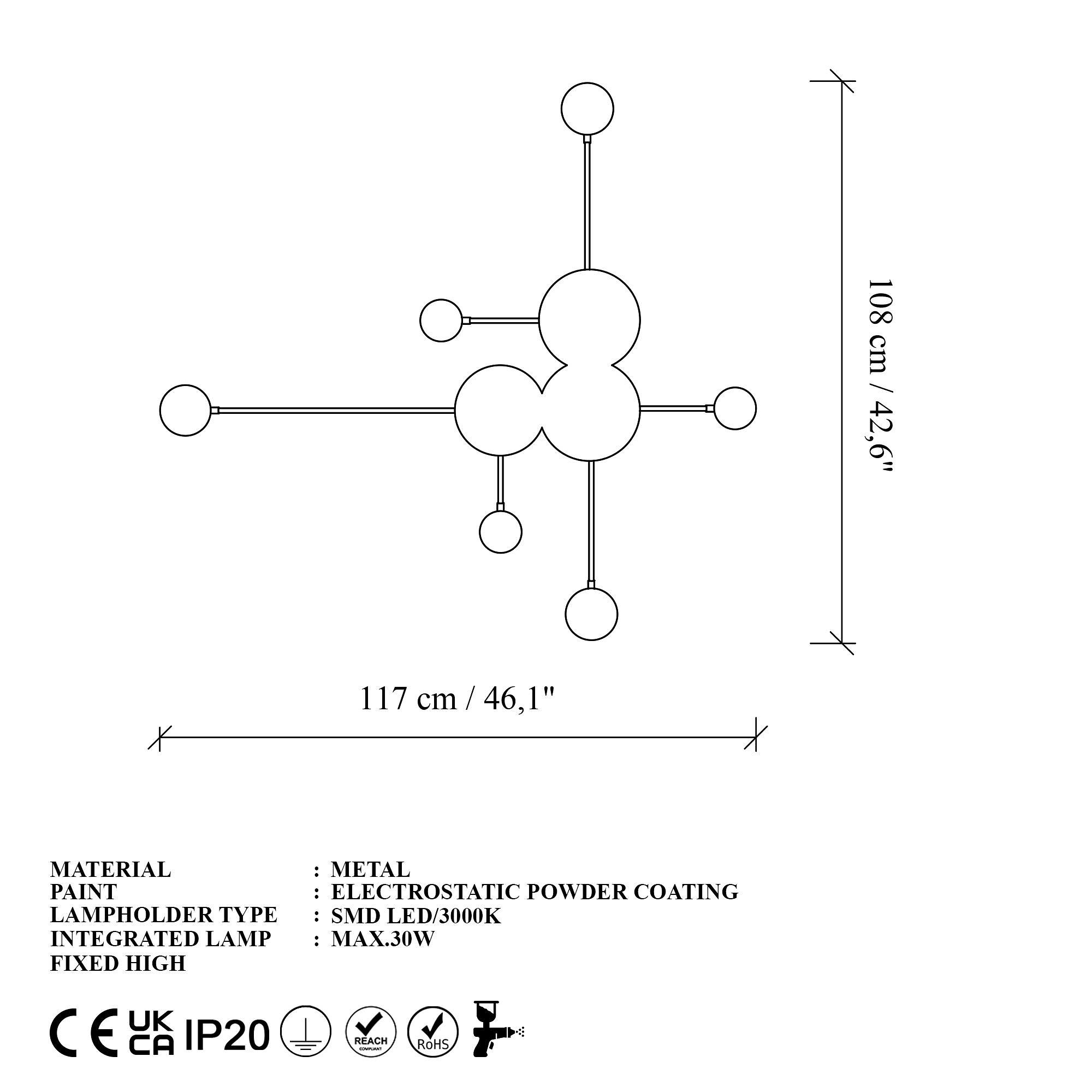 Ledos Wall Lamp Metal Gold 7