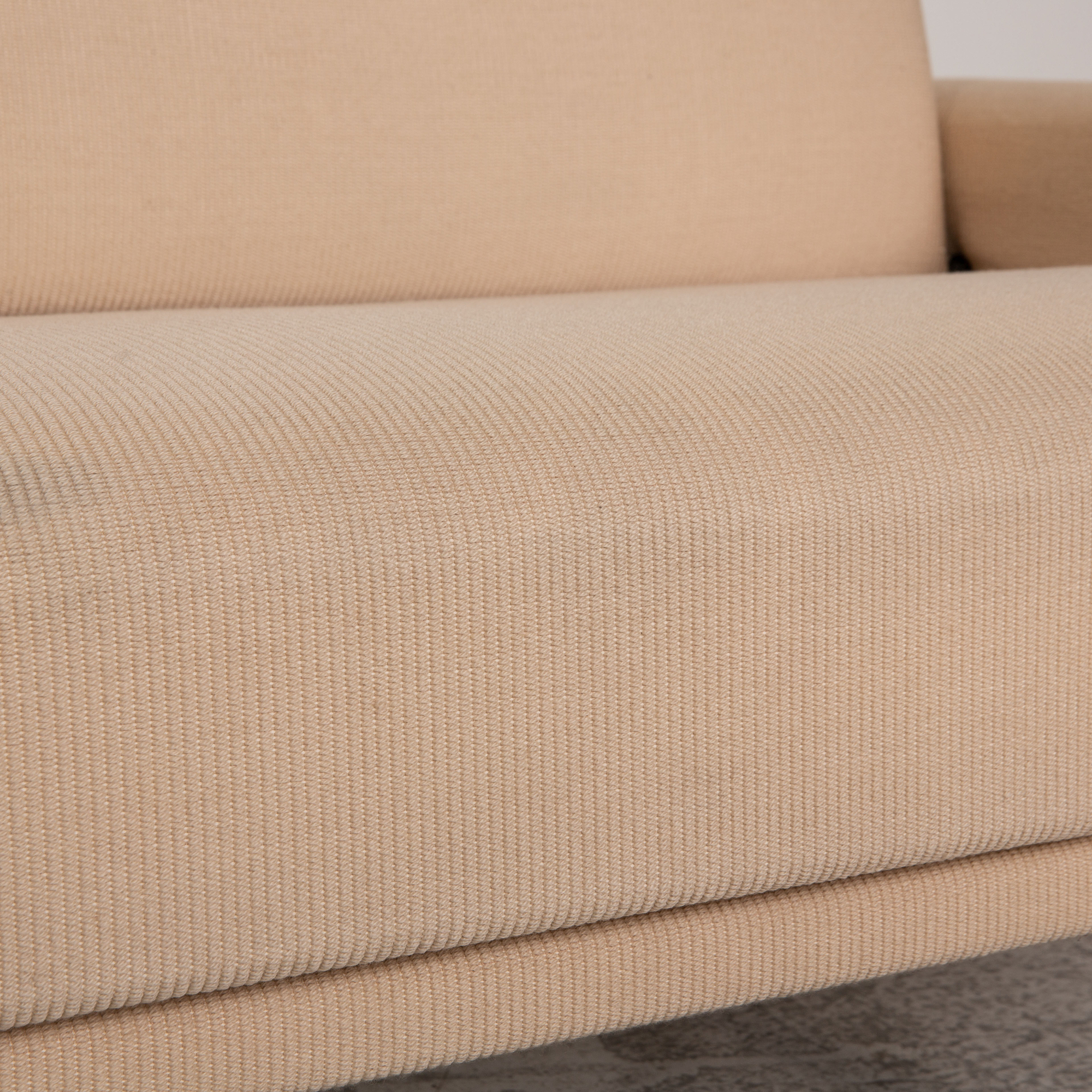 Schlafsofa 3-Sitzer Stoff Beige 3