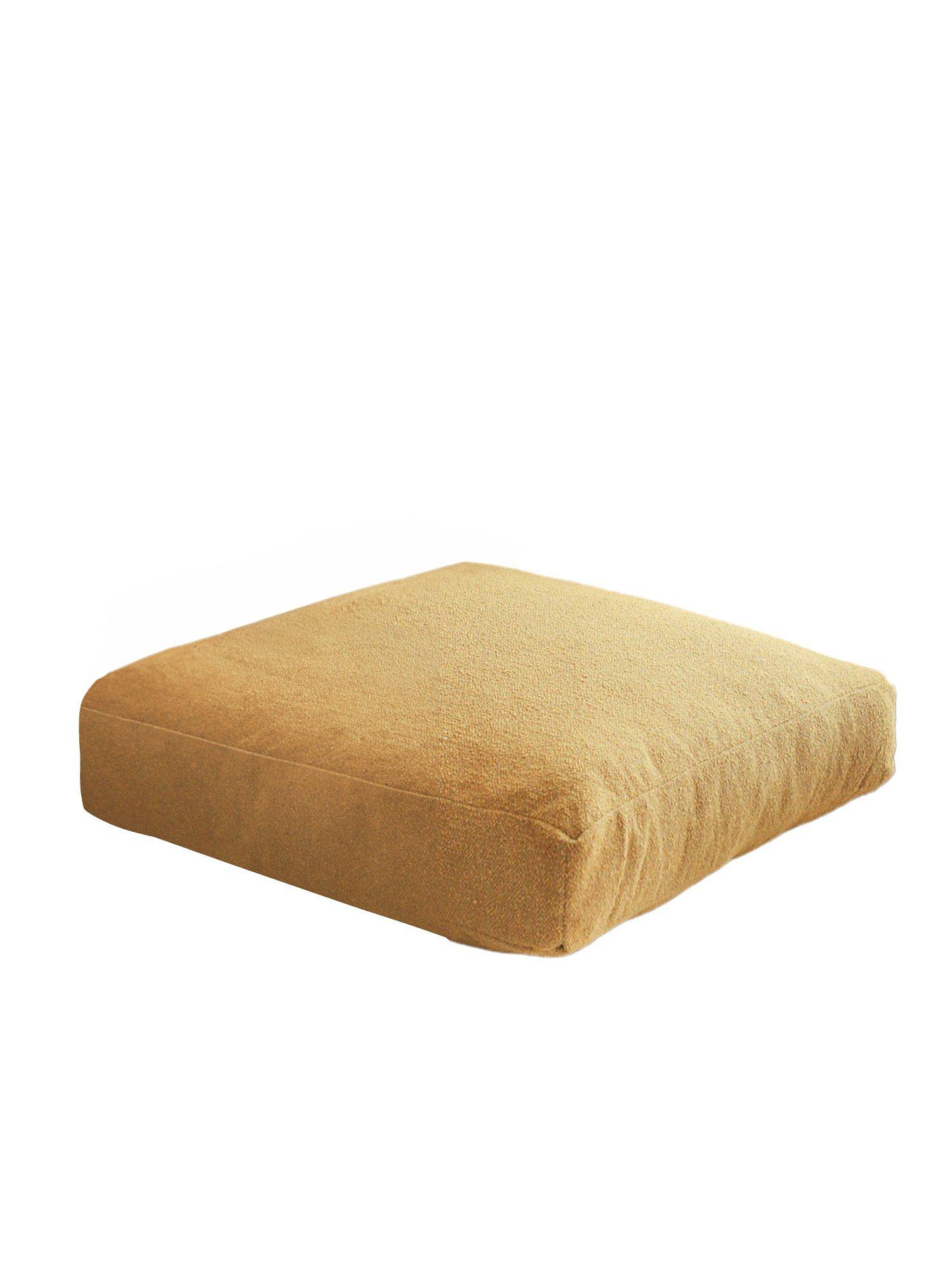 Woven seat cushion Teddy Mustard 7