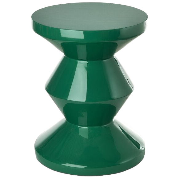 Zig Zag Hocker Grün 0