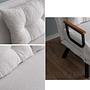 Sando Sofa bed 2-seater Bouclé White 5