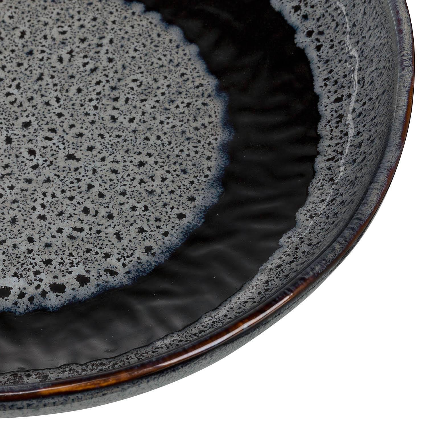 6x Suppenteller Matera Keramik Anthrazit 3