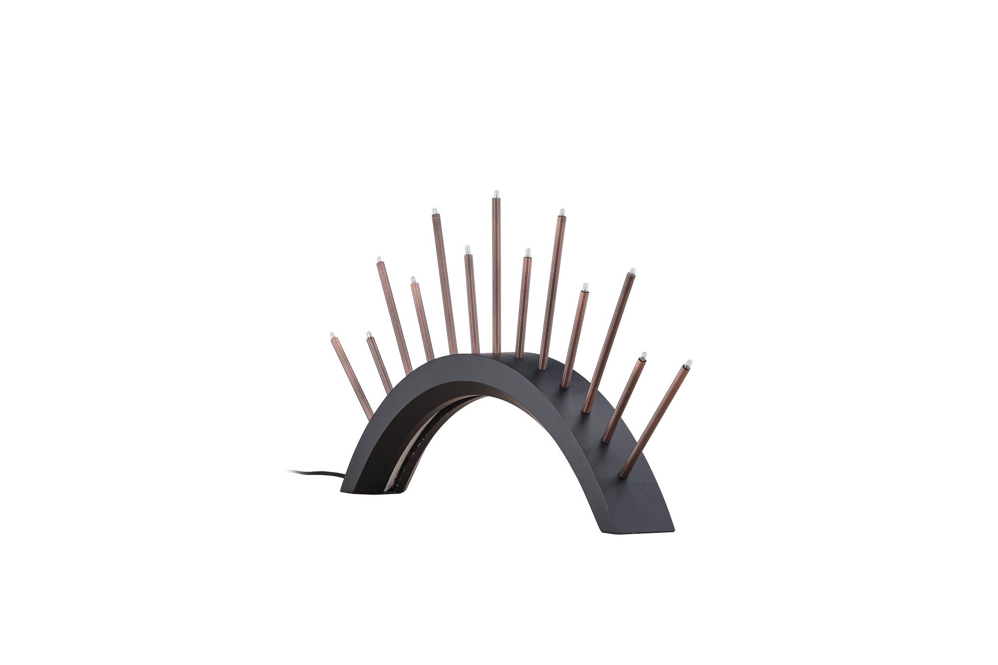 Björnrike Candle holder Metal Black Copper look 2