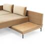 Vivica Schlafsofa Récamiere Links Velour Matt Beige 6