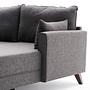 Bella Sofa Chaise Longue Right Anthracite 5