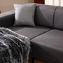 Horizon Ecksofa Links Dunkelgrau 2