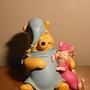  Figur Winnie Puuh & Ferkel Kunstharz Keramik 2000er Jahre 5