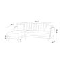 Aqua Corner Schlafsofa Links Grau 6