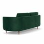 Elinor 3-Sitzer Sofa Velour Lux Dark Green 3