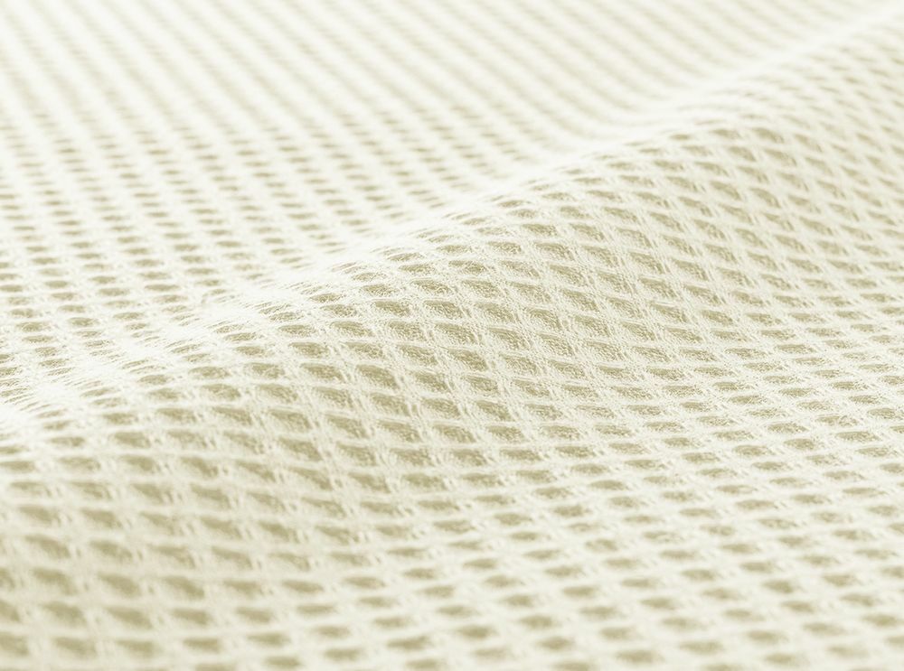 Leichte Decke aus Waffelpiqué 100% Baumwolle Creme King 1