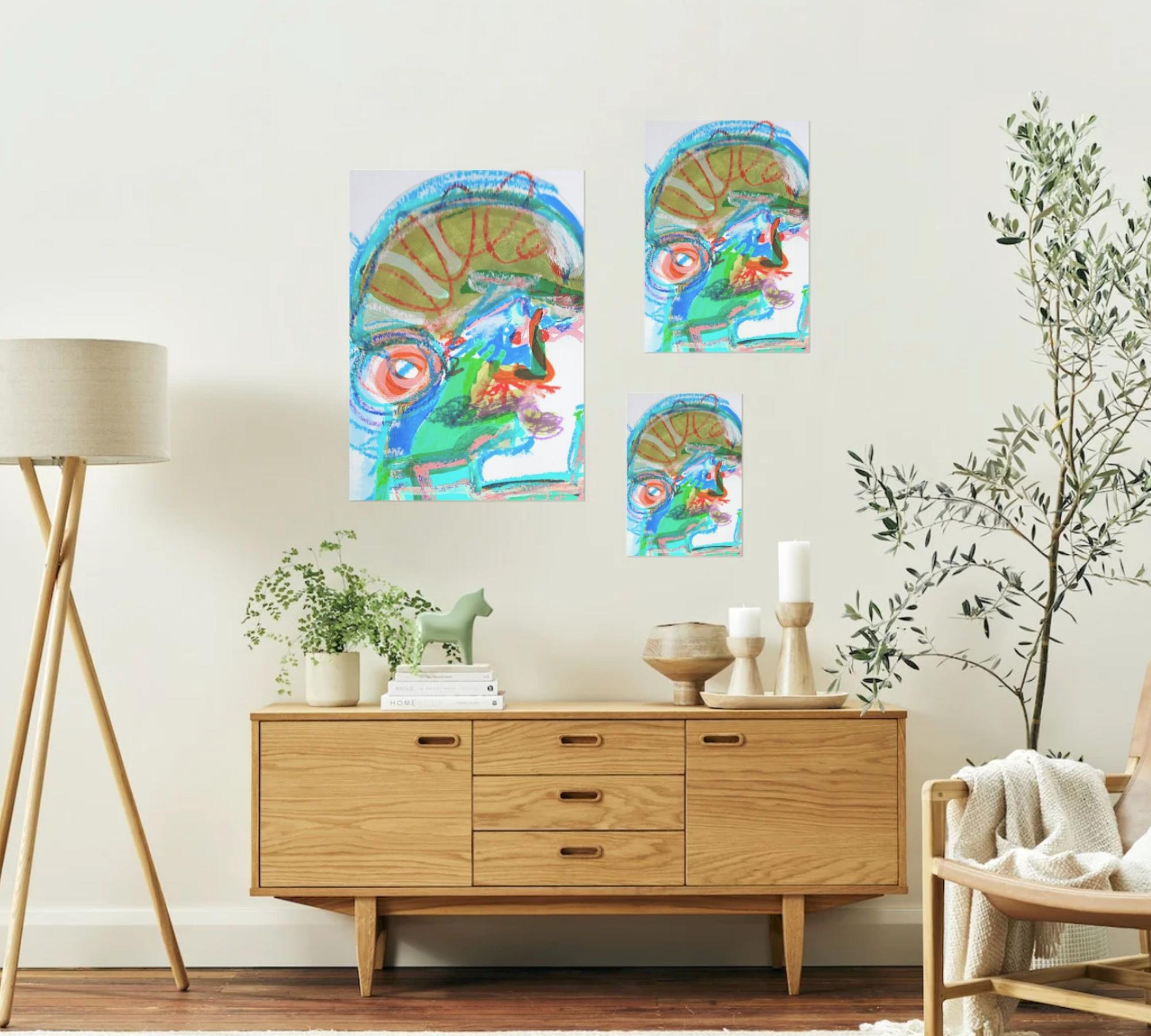 A real Man Blau Art printMulticolor 6