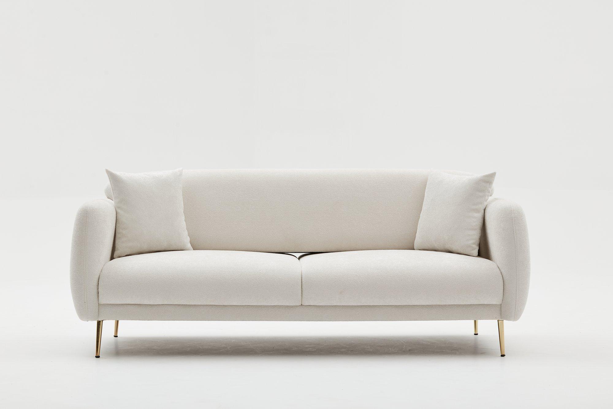 Simena Sofa 3-Sitzer Creme 7