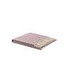 Ibiza Plaid Decke Recycelte Baumwolle Mikro-Karo Blau Rot 2