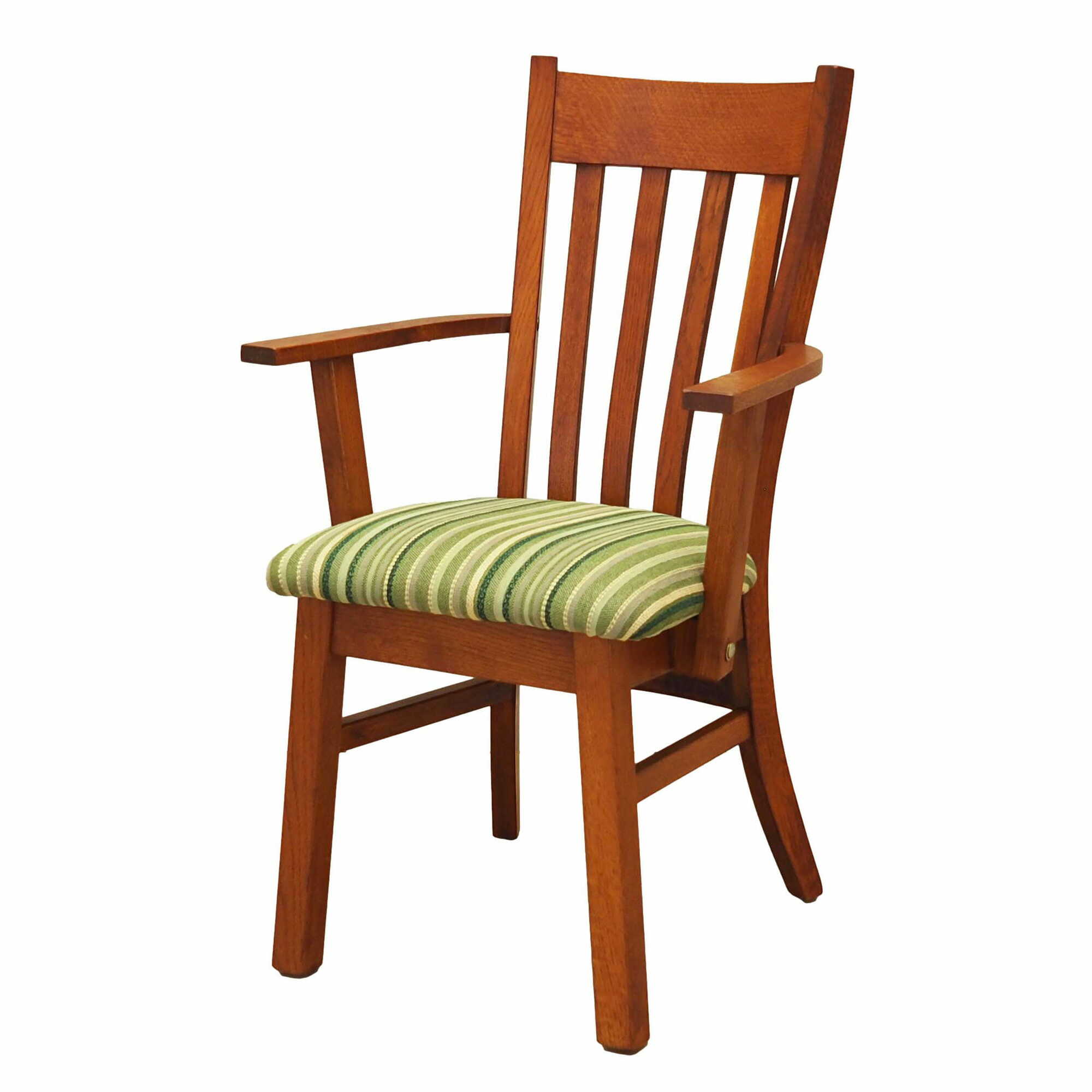 Vintage armchair Teak wood Textile Brown 1970s 0