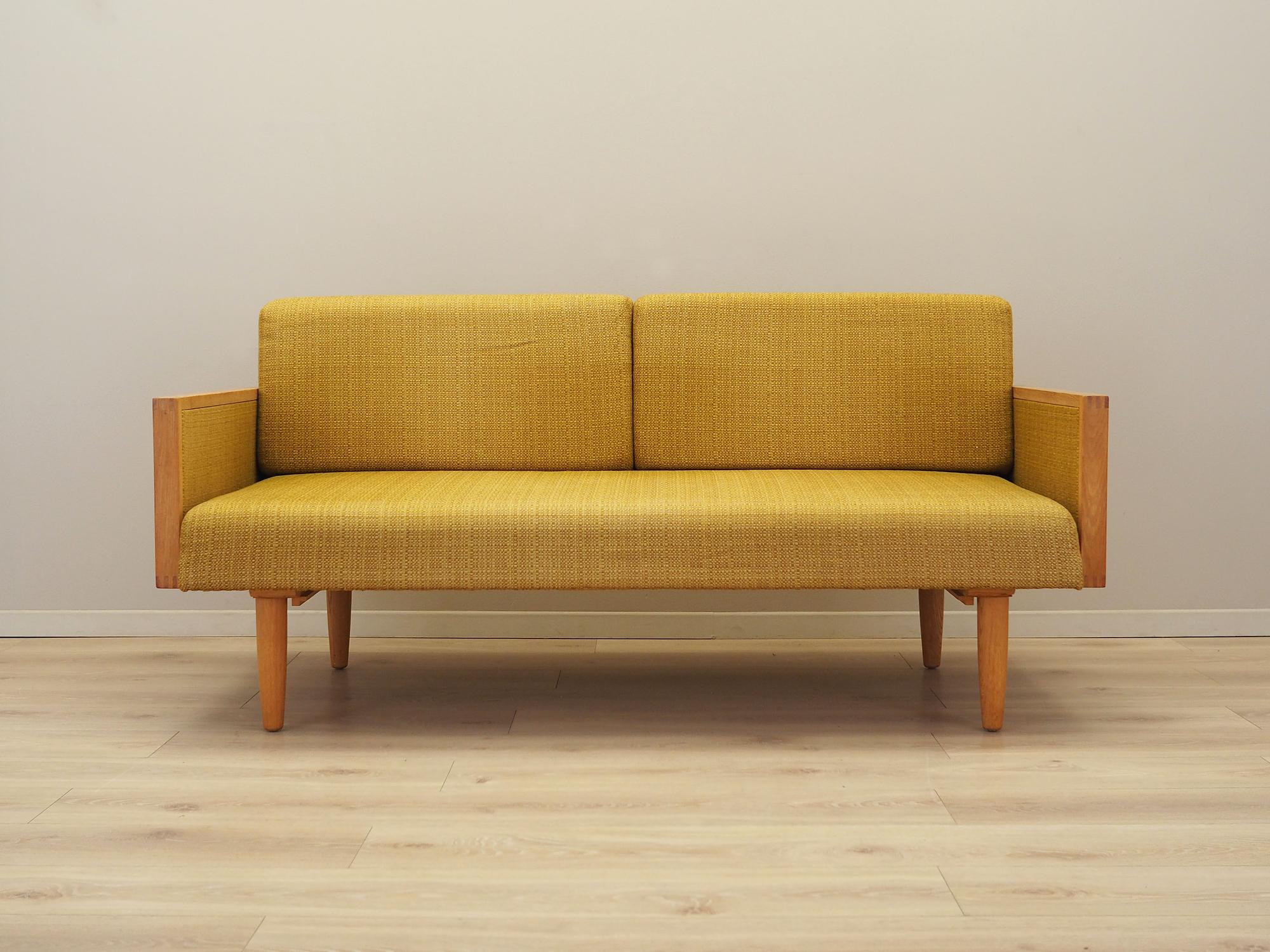 Oak Yellow Sofa 1960s 1