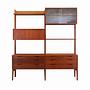 Wall shelf Teak wood 1960s 0
