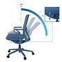 VERVIO Bürostuhl Netzstoff Blau 3
