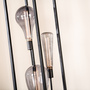 Floor lamp 3-light steel black 2