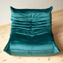 Togo armchair velvet petrol 1