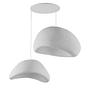 2-Flammig Wabi Sabi Plasterglows Pendelleuchte Weiß 5