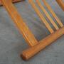 Vintage Coffee Table Beech Wood Glass Brown 1990s 13