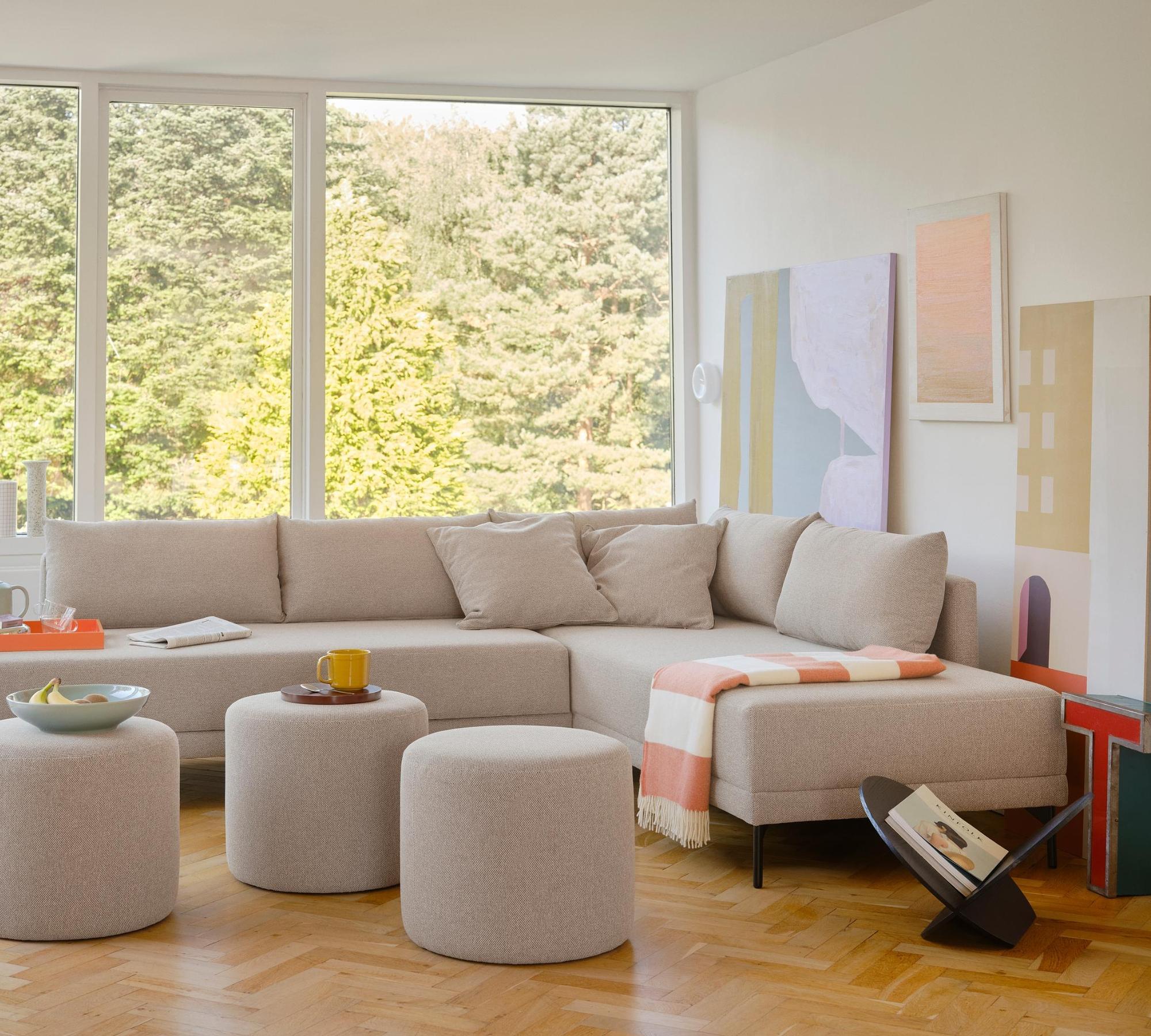 Posh Kissen Vega Cream mit Daunenfüllung 40 x 60 cm 2