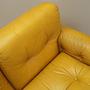 2-seater sofa Leather Yellow 1960s 10