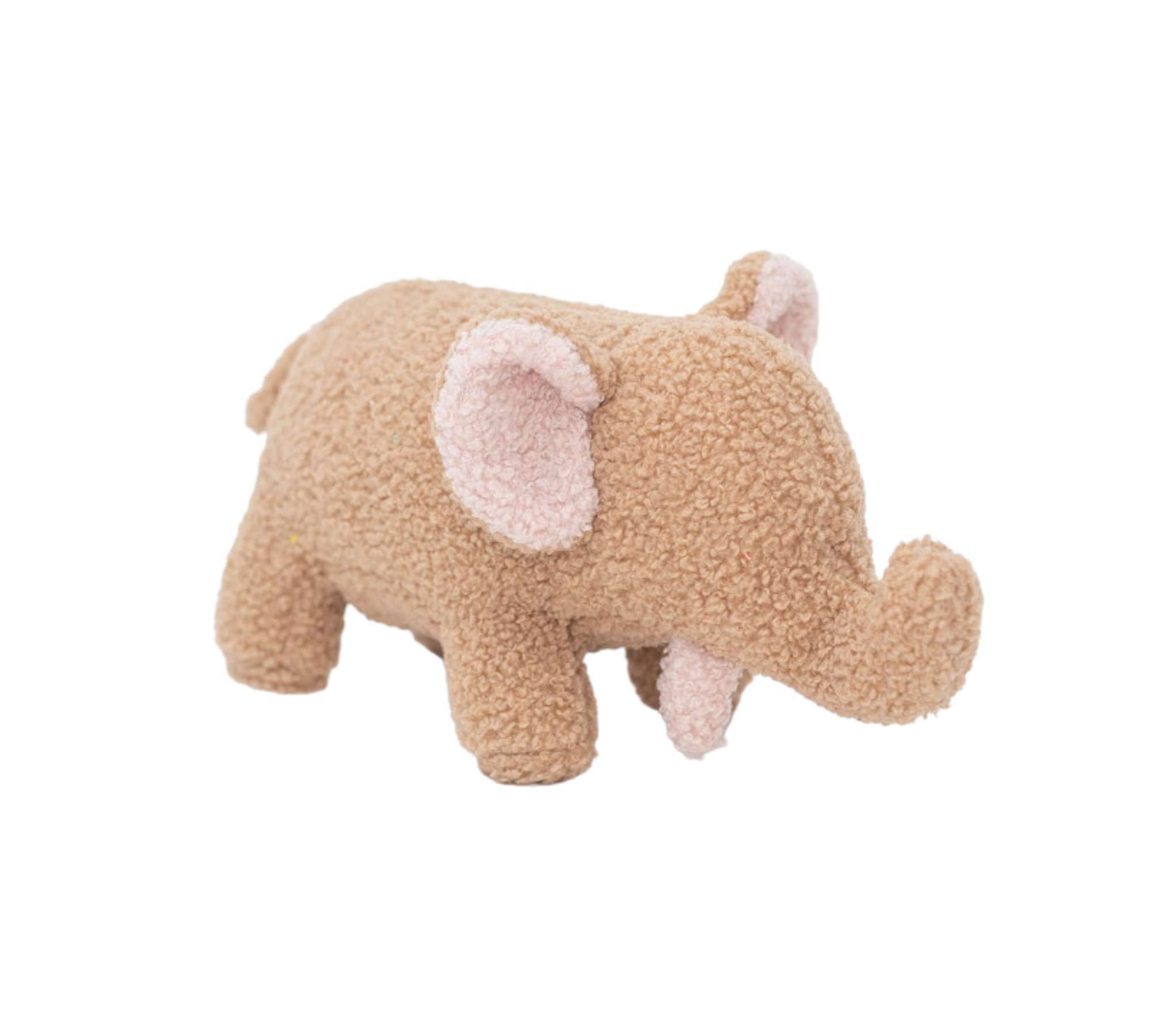 Baby Elephant Plush Toy Cotton Brown 1