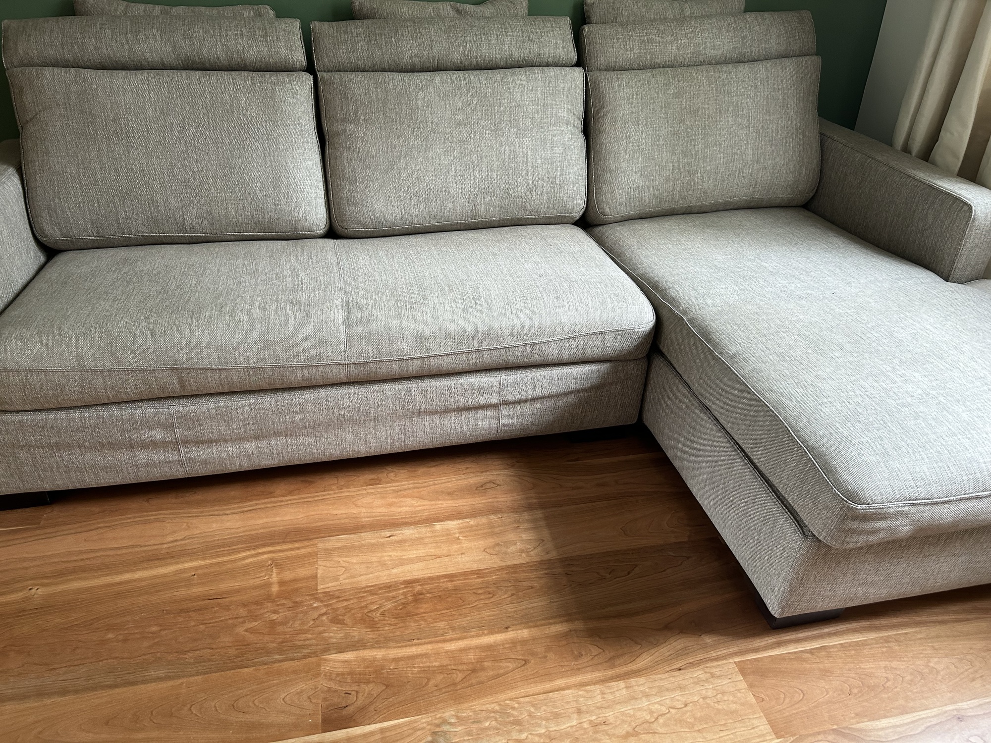 Gatsby Sofa Récamiere Rechts Baumwolle Holz Braun 6
