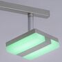 LED Deckenleuchte 6-flammig Eisen Kunststoff Silber 3