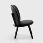 Naïve Poltrona Lounge Frassino Pelle Nera 3
