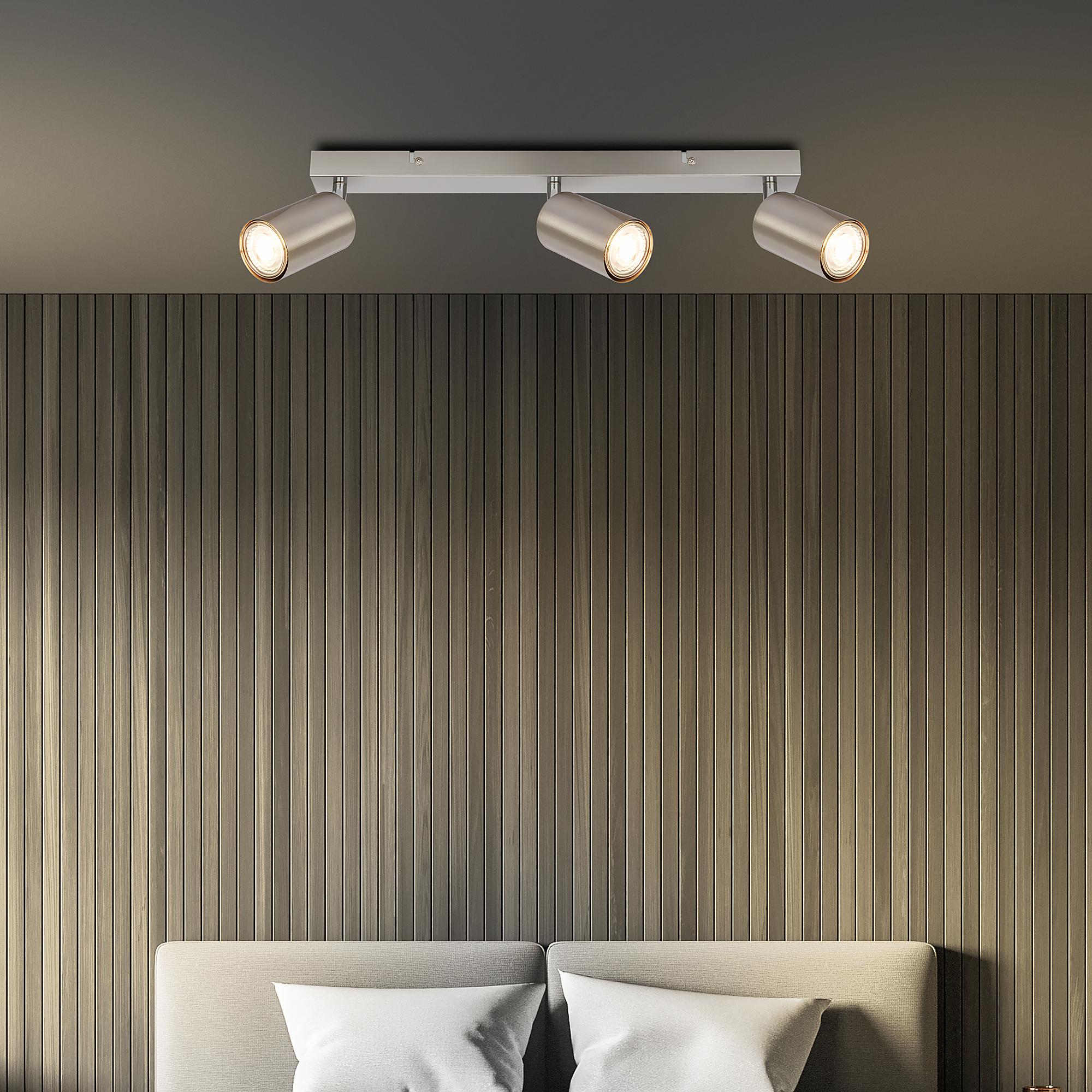 LED Deckenleuchte Spot Tib Silber 3