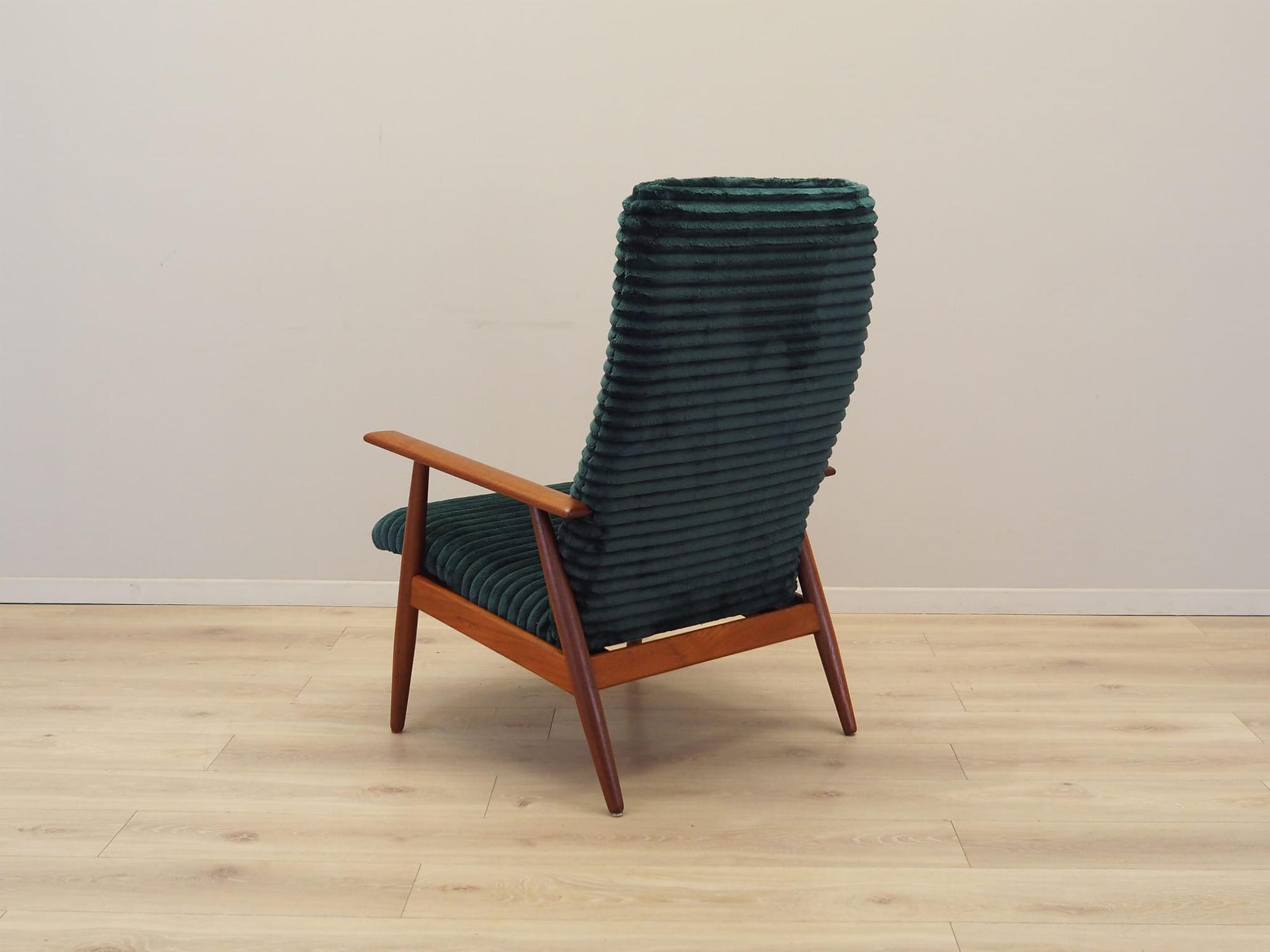 Armchair with armrests Velvet Green 1970s 4