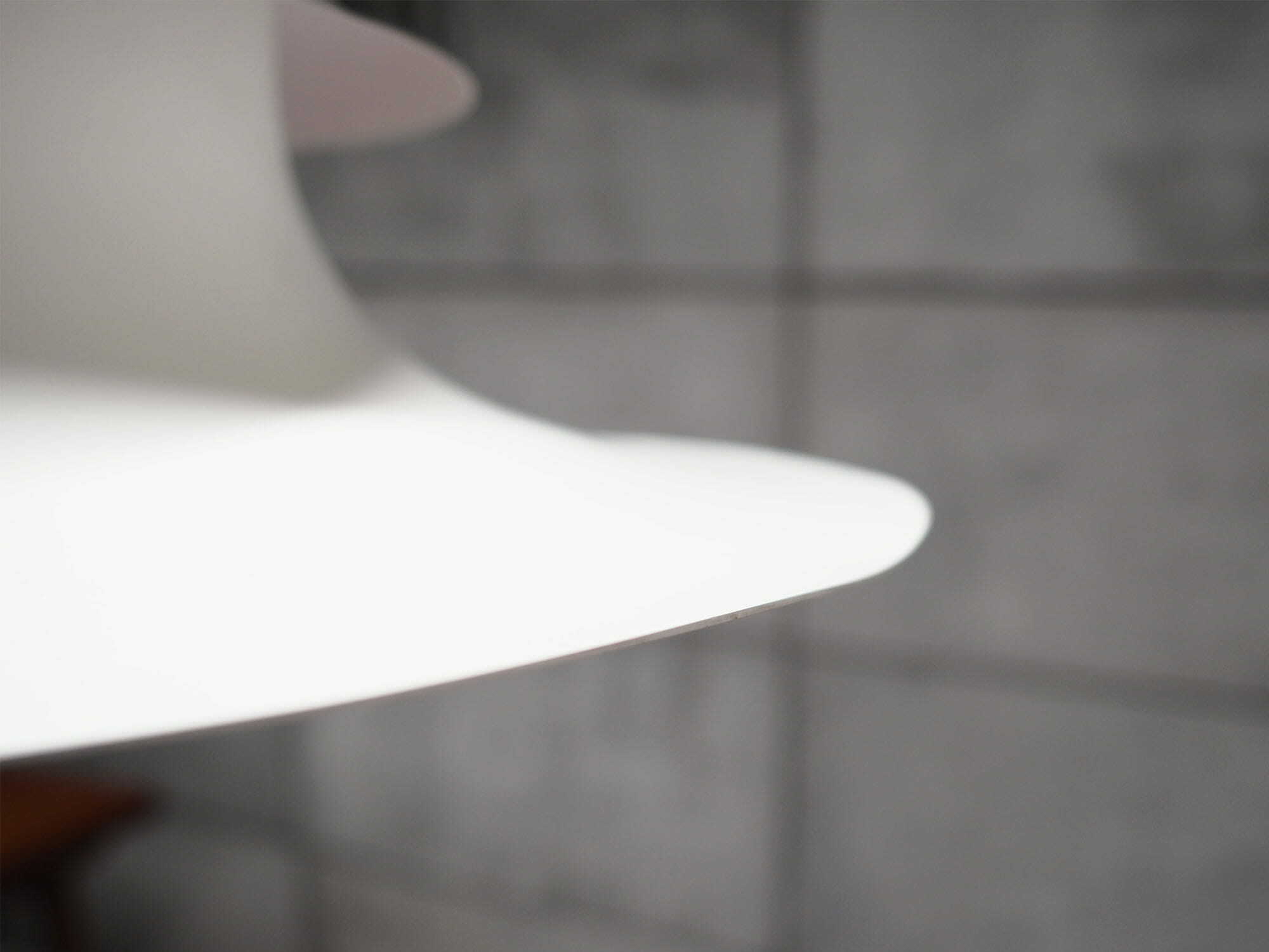 Vintage pendant lamp metal white 1970s 4