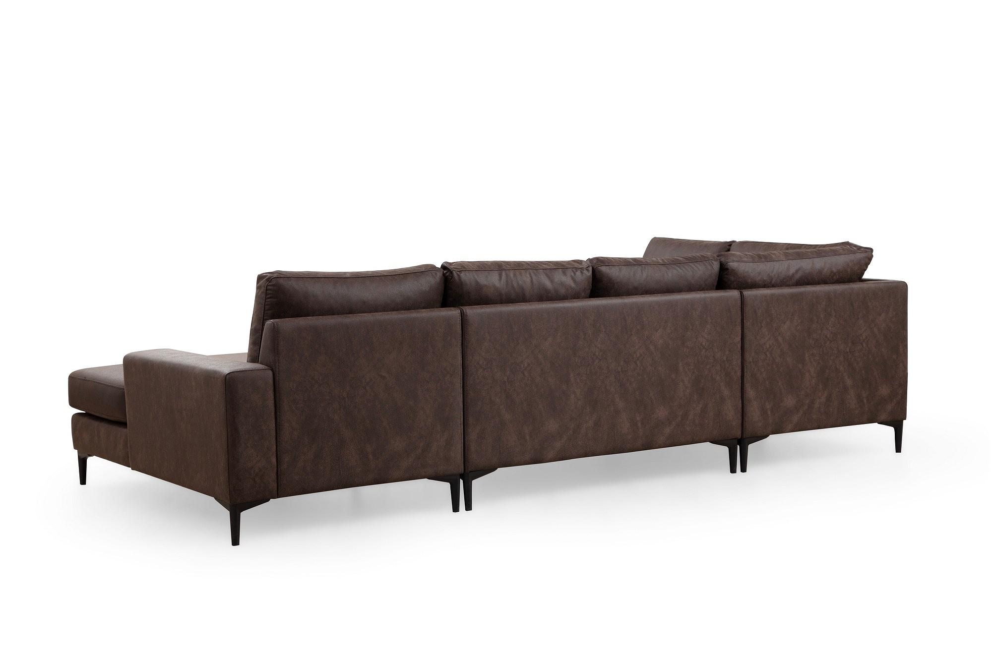 Porto Ecksofa Braun 6