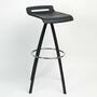 Drehbarer Barhocker Schwarz 0